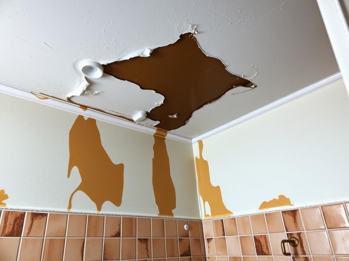 Bad nach Rohrbruch – vorher